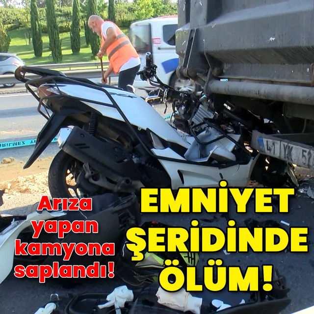 Emniyet şeridinde öldüren kaza!