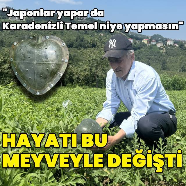 Karadenizli Temel'in talihi şekilli karpuzla değişti