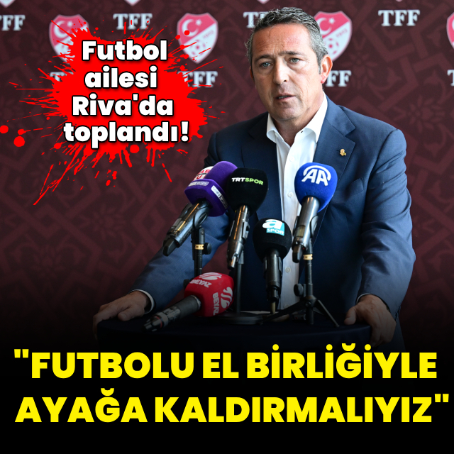 "Futbolu el birliğiyle ayağa kaldırmalıyız"