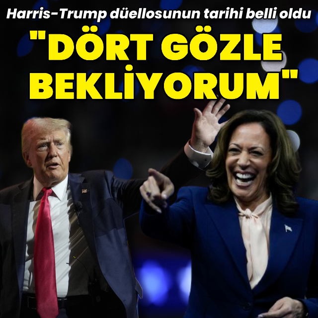 Harris'ten Trump'a: Dört gözle bekliyorum