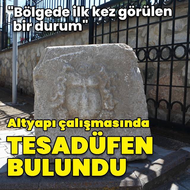Altyapı çalışmasında tesadüfen bulundu!