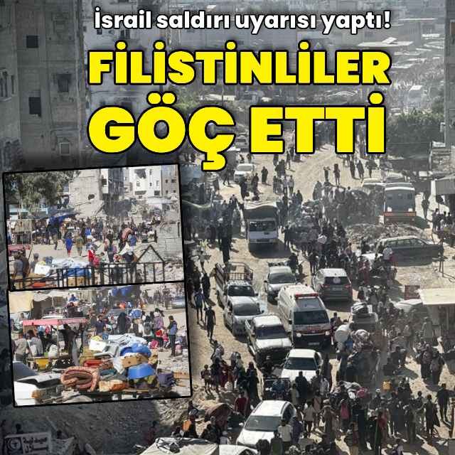 İsrail saldırı uyarısı yaptı, Filistinliler göç etti!