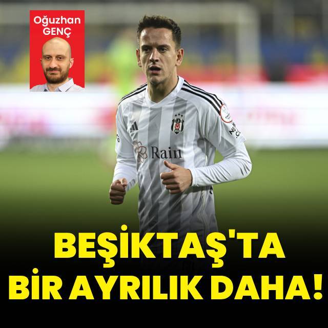 Beşiktaş'ta bir ayrılık daha!