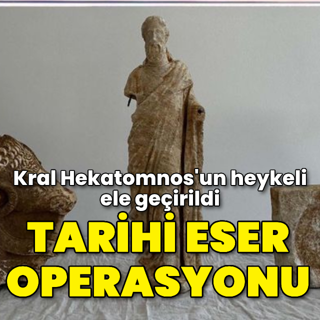 Kral Hekatomnos'un heykeli ele geçirildi