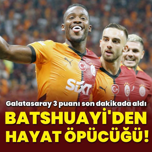 Batshuayi'den hayat öpücüğü!