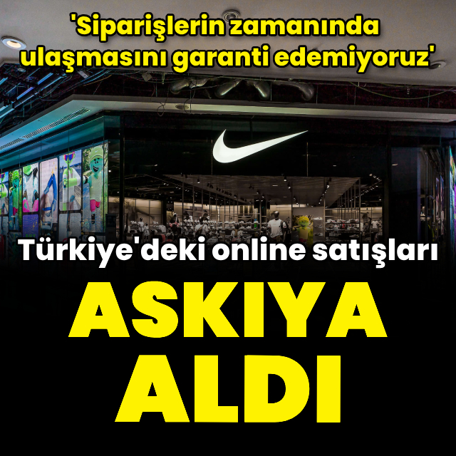 Online siparişleri askıya aldı