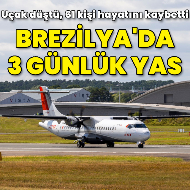 Brezilya'da uçak kazası: 3 günlük yas ilan edildi