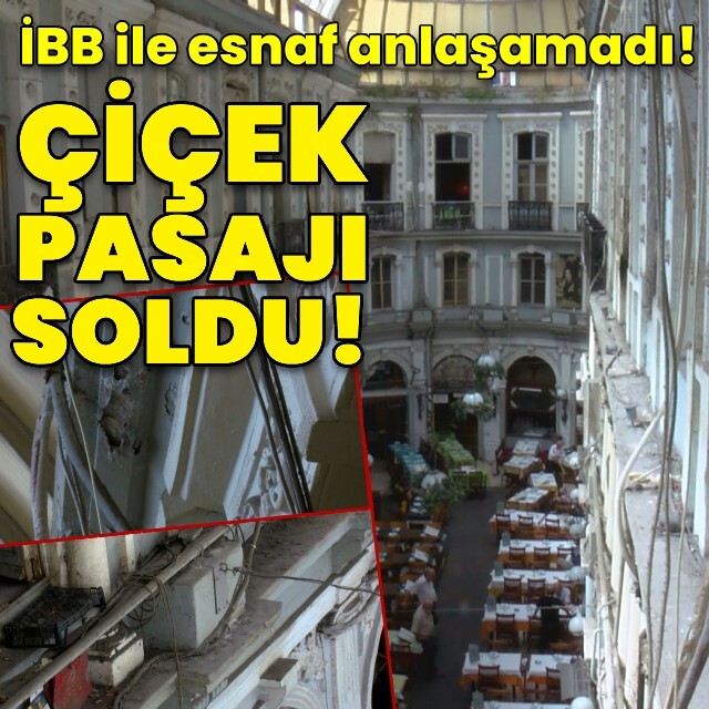 İBB ile esnaf anlaşamadı! Çiçek Pasajı'ndaki görüntüye tepki