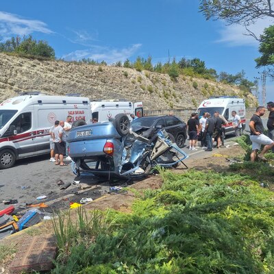 Zonguldak'ta feci kaza: 1 ölü, 5 yaralı