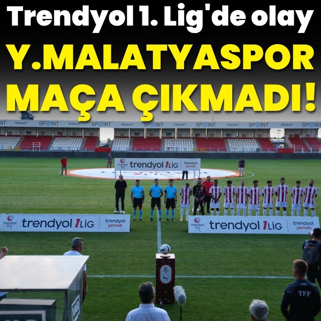 Maça çıkmadılar! 1. Lig'de ilginç olay