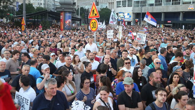 Sırbistan'da lityum protestosu