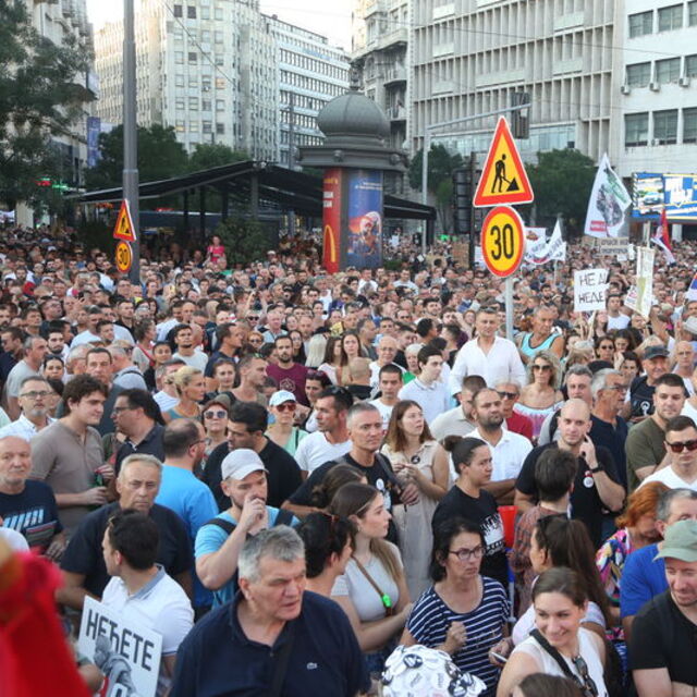 Sırbistan'da lityum protestosu