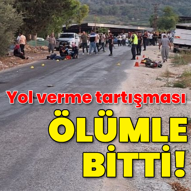 Mersin'de silahlı kavga: 3 ölü