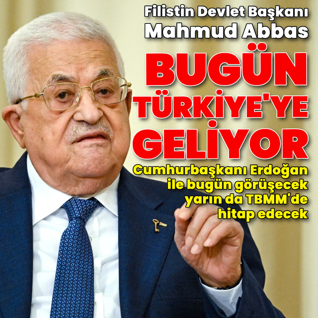 Mahmud Abbas bugün Türkiye'ye geliyor