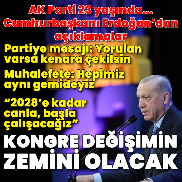 Cumhurbaşkanı Erdoğan: 23 yılda Türkiye çok büyük değişim geçirdi