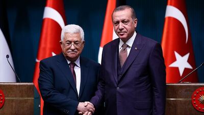 Erdoğan, Abbas ile bir araya geldi