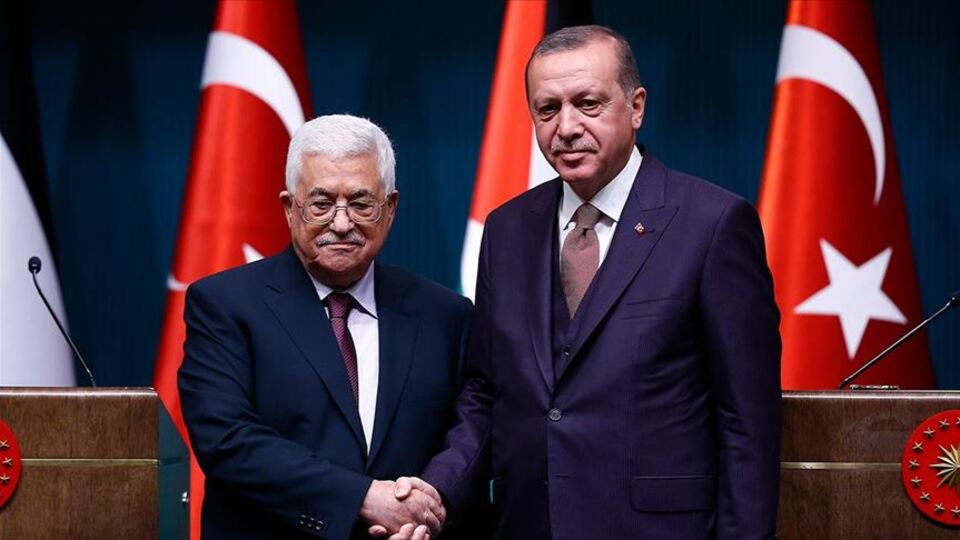 Erdoğan, Abbas ile bir araya geldi