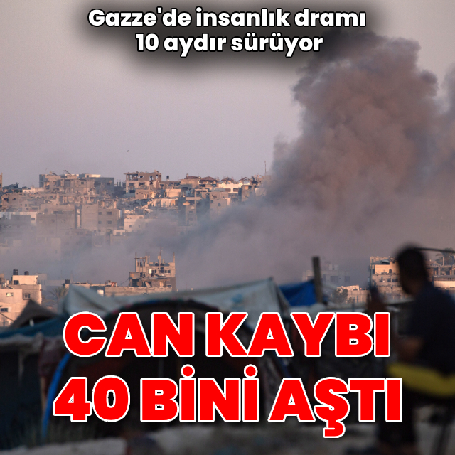 Gazze'de can kaybı 40 bini aştı