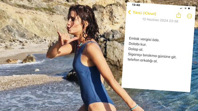 Yapılacaklar listesini paylaştı