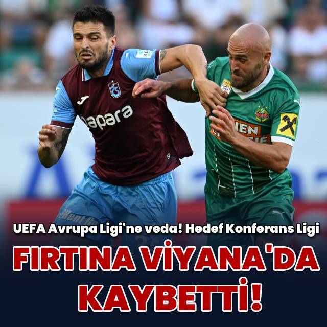 Trabzonspor, Viyana'da kaybetti!
