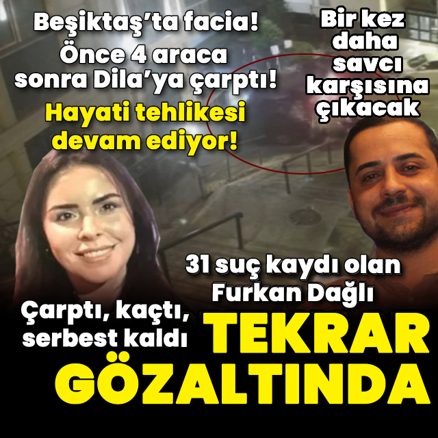 Ciple kadına çarptı! Yakalandı, serbest