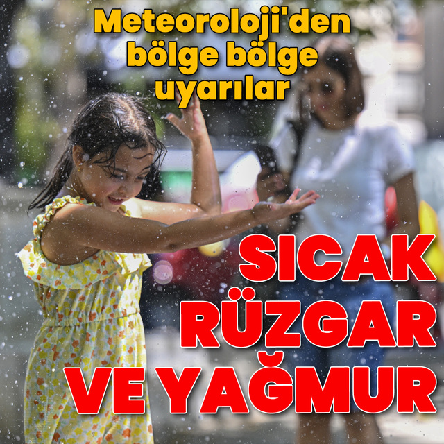 Yağmur, rüzgar ve sıcaklık uyarıları