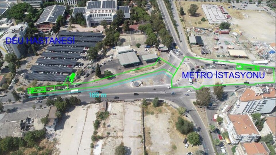 Metro ile hastane arasına 160 metrelik tünel
