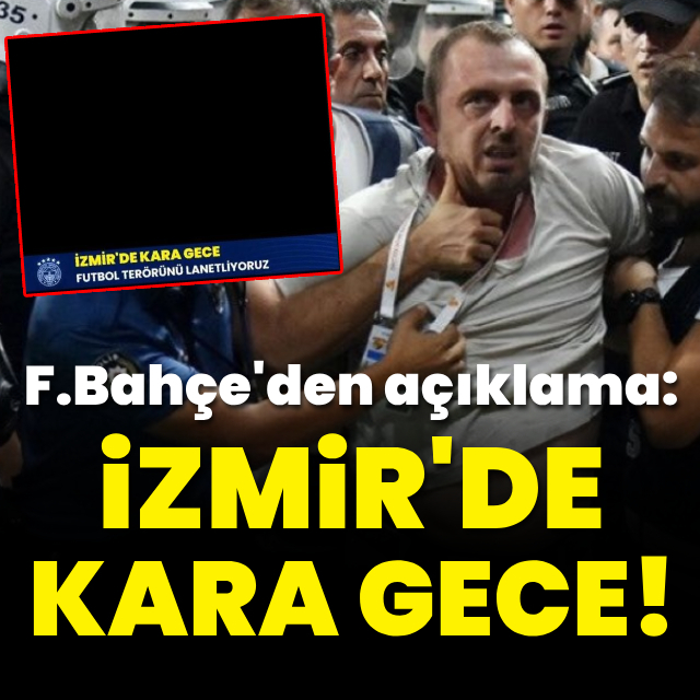 "İzmir'de kara gece"