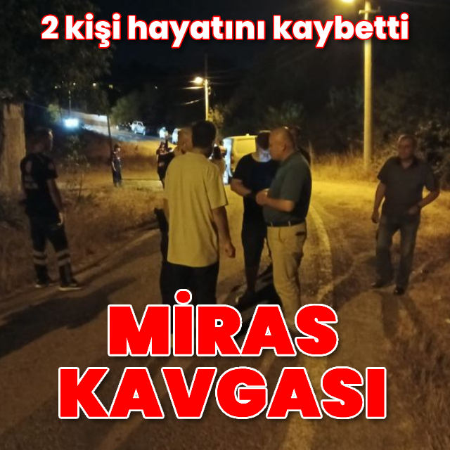 Miras nedeniyle çıkan kavgada 2 kişi öldü
