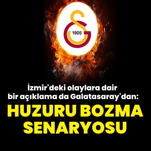 Galatasaray'dan açıklama