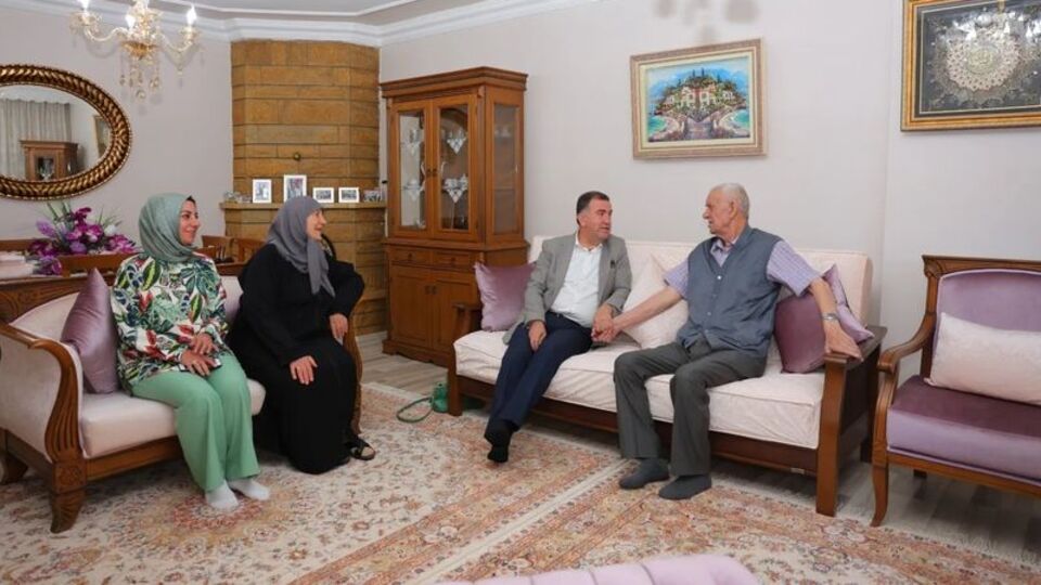 Validen Kıbrıs gazisine ziyaret