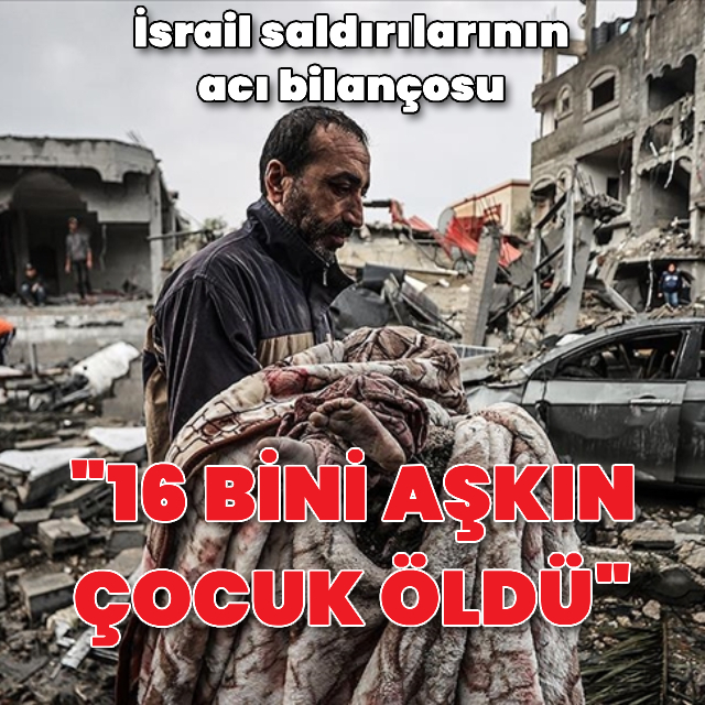 İsrail 16 bin 480 Filistinli çocuğu öldürdü