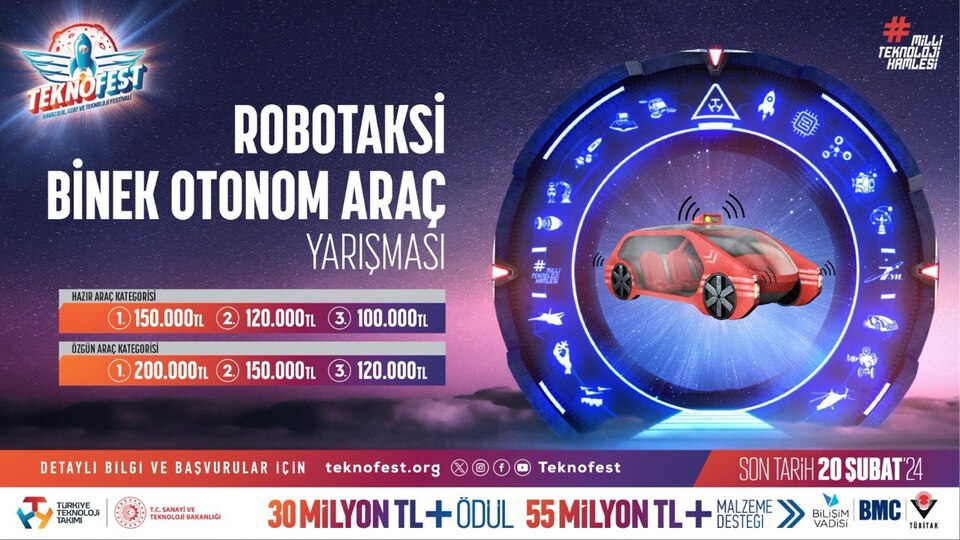 TEKNOFEST Robotaksi yarışması başladı