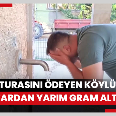 Su faturasını düzenli ödeyen köylüye, muhtardan yarım gram altın