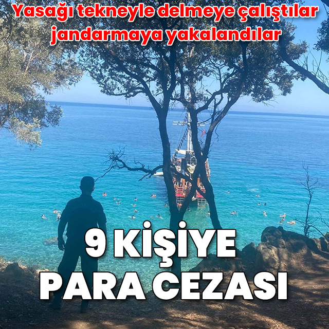 Yasağa rağmen ormana giren 9 kişiye ceza