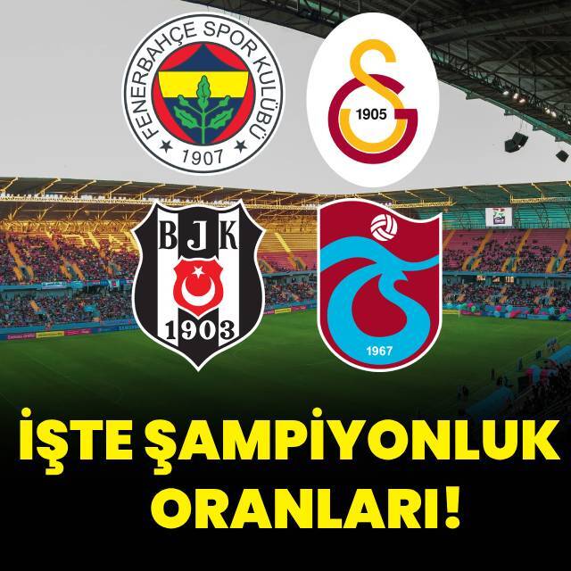 Şampiyonluk oranları güncellendi!