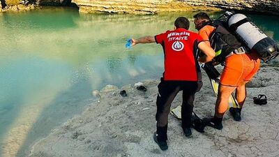 Baraj gölüne giren genç boğuldu