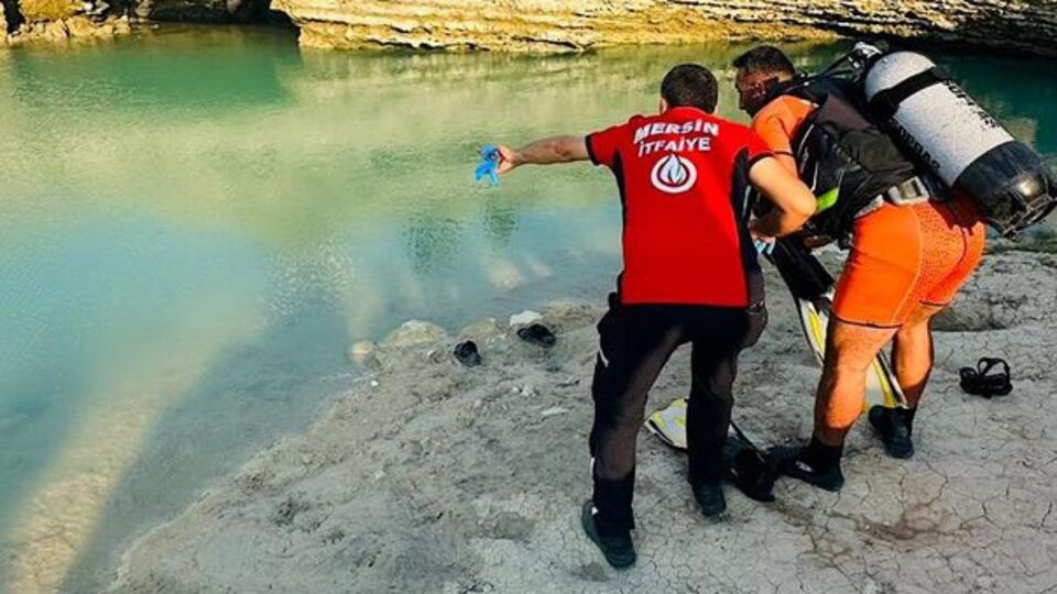 Baraj gölüne giren genç boğuldu