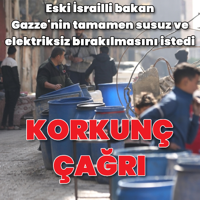 Eski İsrailli bakandan korkunç çağrı