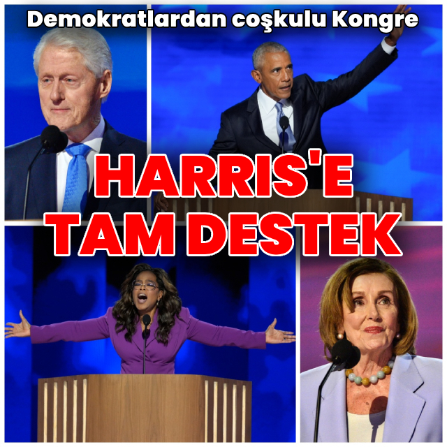 Obama, Clinton, Pelosi... Demokratların coşkulu kongresi