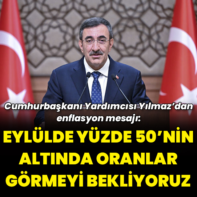 "Eylülde yüzde 50’nin altında enflasyon oranları görmeyi bekliyoruz"