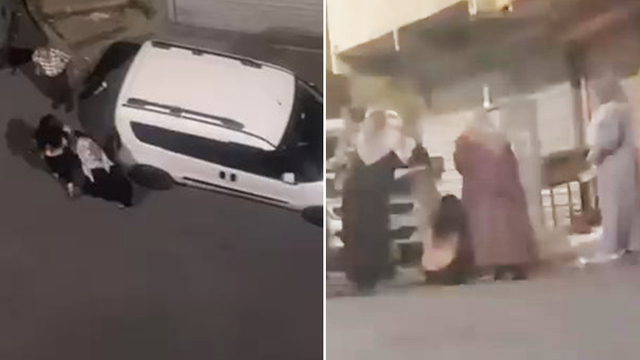 Genç kıza akrabalarından sokak ortasında TikTok dayağı