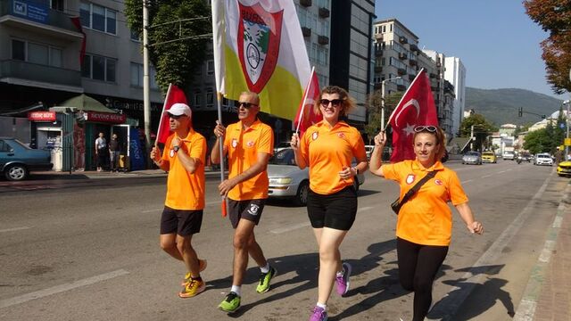Taksicilere yönelik şiddete karşı farkındalık koşusu yapıldı