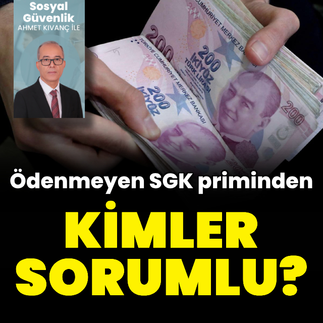 SGK priminden yönetici de sorumlu