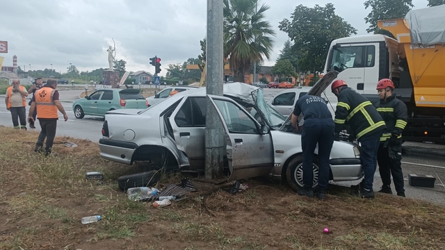 Samsun'da feci kaza: 1 ölü, 2 yaralı