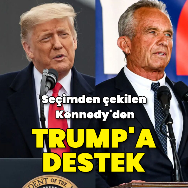 Kennedy, Trump'a destek verecek