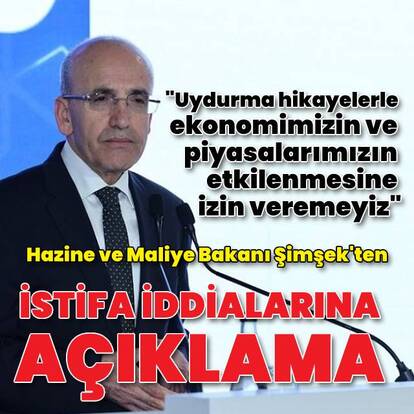 Mehmet Şimşek'ten istifa iddialarına yanıt
