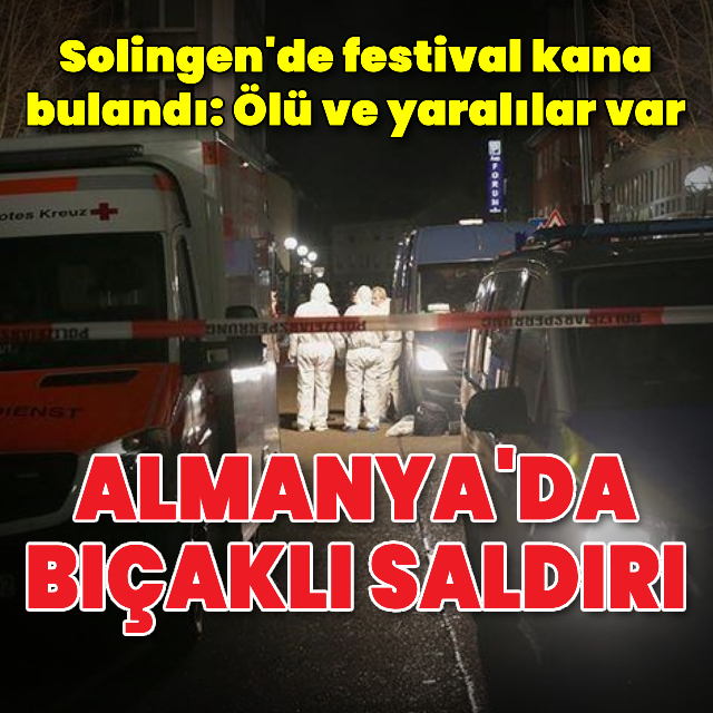 Almanya'da bıçaklı saldırı: 3 ölü
