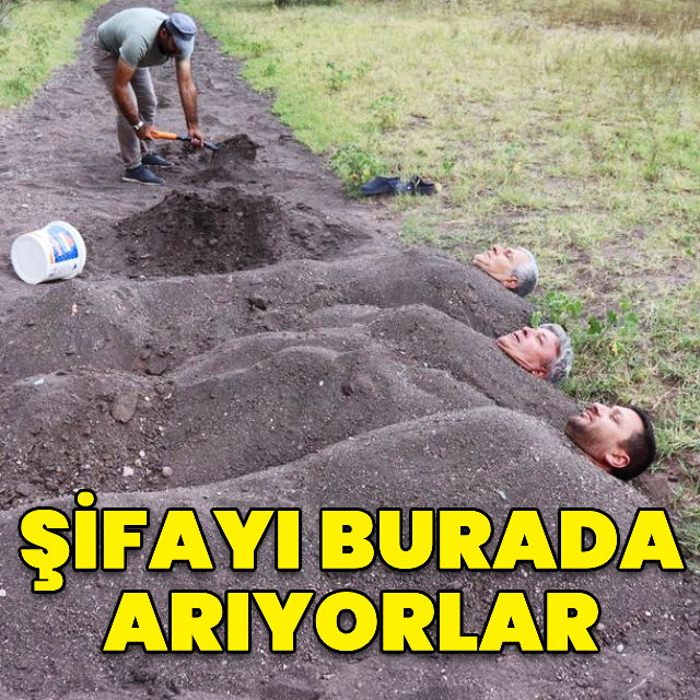 Dere kumunda şifa arıyorlar