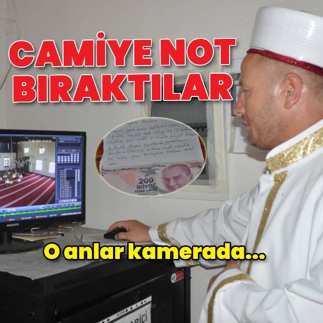 Camide duygulandıran not!